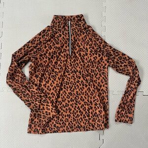 Lady Hagen Animal Print Long Sleeve Top